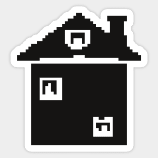 Black House pixel art Sticker